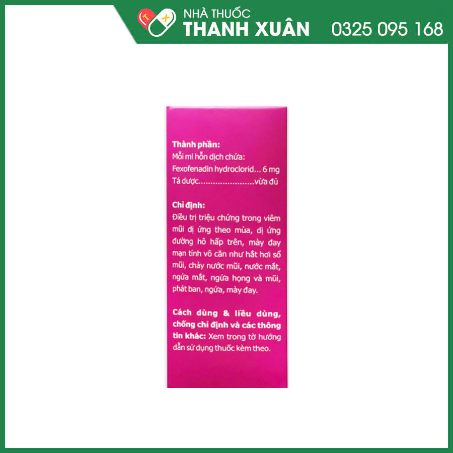 Tphplus thuốc điều trị viêm mũi dị ứng, dị ứng da, dị ứng đường hô hấp trên